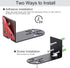 Sumnacon 3PCS Black Wall Mount Camera Shelf - Universal Small Floating Metal Shelf for Security Cameras, Speakers