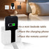 2 Pcs Wall Mount Phone Holder - 3M Adhesive Phone Stand with Data Cable Receiving Hole for Bedroom, Kitchen, Office