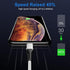 Durcord 3Pack 10FT USB A Cable for iPhone Charger, Fast Charging Cord Compatible with Xs Max/XS/XR/X/8/7/6S/6/Plus/SE