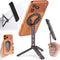 SHINEWEE Ultra-Compact Magnetic Tripod for iPhone | Foldable Hook Design, 20 N52 Magnets,