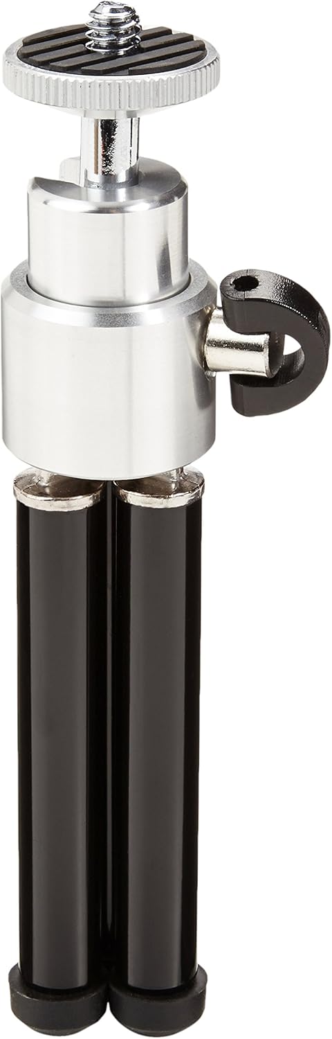 Amazon Basics Mini Tripod, Lightweight, Black