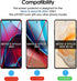 amFilm 3 Pack Tempered Glass Screen Protector for Motorola Moto G Stylus 2024 5G, Easy Installation, HD Clear
