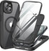 TIESZEN Magnetic Case for iPhone 15 Plus, Dustproof Design Compatible with Magsafe, Built-in Privacy Screen
