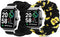 Compatible with Fitpolo IDW15 Smart Watch Bands, Fabric Elastic Scrunchie Elastic Watch Band Women Cute Replacement Straps Compatible with Fitpolo IDW15 1.8" Smart Watch / GAXIWILO, Parsonver, TMHAI, WMK, Quican, VERYFIT, Aeac IDW15 Smartwatch