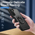 Heavy Duty Shockproof Full Body Phone Cover for Samsung Galaxy S22 with Screen Protector, Built-in Finger Ring Kickstand