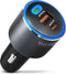 InfinaCore 130W USB Car Charger, Multi-Port USB-C & USB-A Car Lighter Adapter for Fast Charging Phone, Tablet, Laptop,