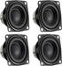 D-FLIFE 4pcs 2 Inch 10W Audio Speaker Driver Full Range Speaker 4 Ohm