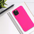 kwmobile Case for Apple iPhone 12 / 12 Pro - Slim Protective TPU Silicone Phone Cover (Neon Pink)