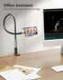SAIJI Gooseneck Bed Phone Holder, Flexible Long Arm Phone Mount for Desk, Clip Bracket Clamp Stand for 4.0-6.5'' Mobile