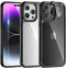 TAURI 5 in 1 Black Case for iPhone 14 Pro Max, Military-Grade Drop Protection, Slim Shockproof Phone Lanyard Case