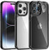 TAURI 5 in 1 Black Case for iPhone 14 Pro Max, Military-Grade Drop Protection, Slim Shockproof Phone Lanyard Case