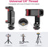 Phone Tripod Mount Holder for iPhone - ULANZI ST-06S Camera Hot 2 Cold Shoe Phone Mount Compatible for iPhone Android