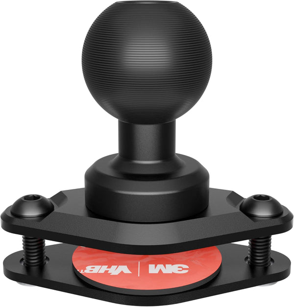 Tackform Diamond AMPS Mount, 25.4mm/1”/B-Sized System Compatible, 6061-T6 Aluminum Ball with Hardware Kit
