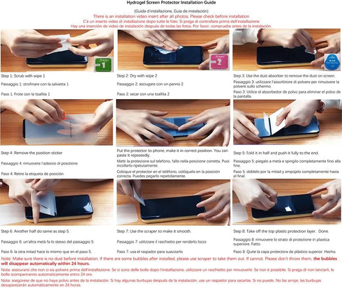 High Sensitivity Hydrogel Protective Film for iPhone 11/iPhone XR, 2 pcs Premium Transparent Soft TPU Screen Protector
