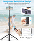 VRIG Direct 63" iPhone17 16 15 VRIG Phone Selfie Stick Tripod,Extendable Cell Phone Tripod Stand with Wireless Remote