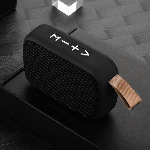 Yoidesu MiniSpeaker, Portable Wireless Speaker with Hand Strap, Subwoofer, Black