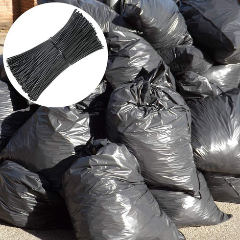 SumDirect 1000Pcs 4 Inch Plastic Twist Ties for Bags, Wire Cable Ties for Plants, Breads, Household and Office Use