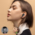 CERRXIAN Red Earbuds with Charging Case LED, High-Fidelity Stereo for iOS/Android, Gaming/Running/Fitness