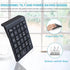 Bluetooth Number Pad for Laptop, Wireless Numeric Keypad, 28 Keys Numpad for Laptop, MacBook Air/Pro, iMac, Surface Pro
