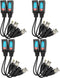 Douzime 4 Pairs Passive Video Balun RJ45 Transmitter HD-CVI/TVI/AHD/CVBS 8MP Connector BNC to