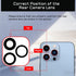 for iPhone 13 PRO OEM Rear Camera Lens Replacement for iPhone 13 PRO MAX with Dual-Sided Adhesive Back Camera Glass Lens with Fix Tool Repair Kit Tweezers A2483 A2636 A2639 A2640 A2638