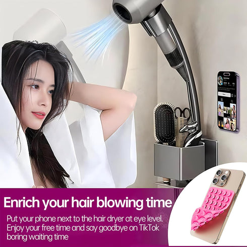 ILKCC Silicone Suction Cup Phone Case Mount Double Sided, Non Slip Phone Accessories Mount, Hands-Free Strong Grip
