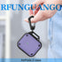 RFUNGUANGO Military Grade Anti-Fall AirPods Case Cover, Soft TPU Shock-Absorbing with Keychain and Cleaning Kit - Purple