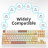 surmen 139 XDA Profile PBT Keycaps, Custom Dye Sublimation with ISO Keys for Mechanical Keyboard (Stamp)