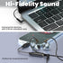 3.5mm 2 Singer/Musicians/Drummers in Ear Monitor Headphones, HiFi IEM Wired Earbuds, Deep Bass Sound Isolating