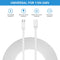Sumind 10 ft Micro USB Extension Cable (4 Pcs) - Female to Male, Compatible with Wireless Security Cameras, White.