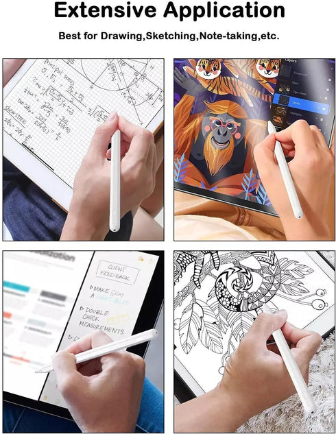 Stylus Pen for iPad with Palm Rejection, Active Pencil Compatible with Apple iPad Pro 11/12.9" (2018-2021), Mini 5th,