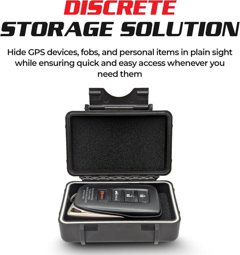 Spy Spot Magnetic Mount Weatherproof Case for GPS Trackers, Stash Lock Box for Items Under Vehicles