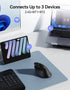 TECKNET 5.0/5.0+2.4G), 6 Ergonomic Mouse, Rechargeable Wireless Bluetooth Mouse (BT Vertical Mouse with Volume Knob