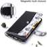 ULAK iPhone 13 Pro Wallet Case for Women, Premium PU Leather Flip Cover with Card Holders and Kickstand Feature, Black
