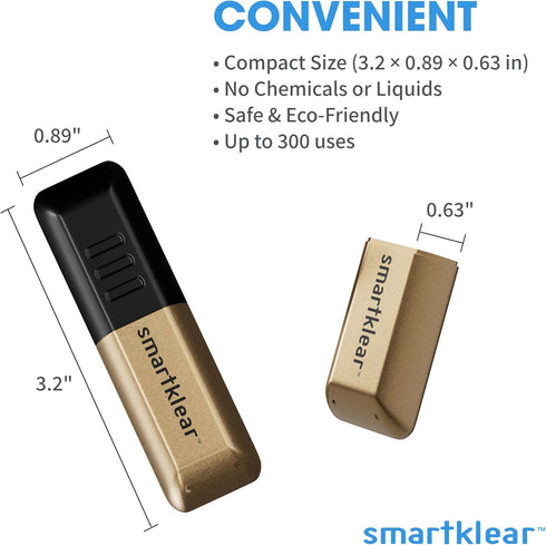 SmartKlear Black Rubber & Gold Electroplated (Old B01KZHQP1A)