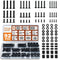 Solid As Mountain 92PCS Universal TV Mounting Hardware Screw Kit Set - M4 M5 M6