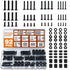 Solid As Mountain 92PCS Universal TV Mounting Hardware Screw Kit Set - M4 M5 M6