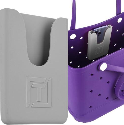 Phone Holder Compatible with Bogg Bag, Universal Silicone Rubber Beach Bag Accessories and Attachment, Tote Bag Insert