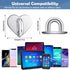 8 Pcs Cell Phone Finger Ring Adhesive Metal Phone Finger Grip Loop Stand Heart Grip Holder for DIY Hanging Supplies
