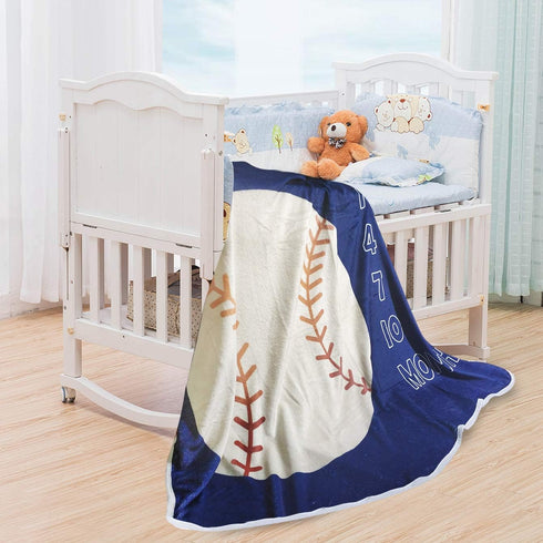 51''x40'' Tebaby Baby Monthly Milestone Blanket Boy - Newborn Month Blanket Unisex Neutral Personalized Shower Gift