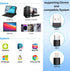 MTAKYA 7-in-3 USB3.0 5Gbps Multi Memory Card Reader, USB C Lighting Multi Card Reader for SD TF CF XD MS,SD Card Reader