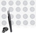 Macuezu 20 PCS Earbud Mesh Replacement with Tweezers, 4 Mm Stainless Steel Earbud