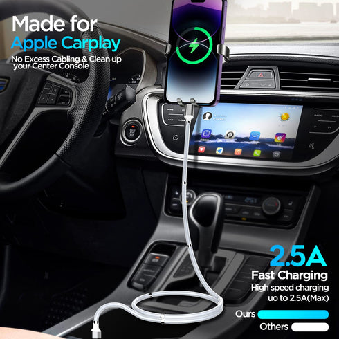 AICase Magnetic USB C to Lightning iPhone Cable, Type C Super Organized Charging Cable for iPhone