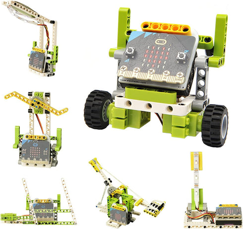 ELECFREAKS microbit Ring:bit 6-in-1 Starter Kit, Programmable Makecode Coding Learning Kit with