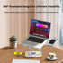 Benriotel 360 12 10-16 Inch Laptop Stand with Magnetic Phone Holder for Desk, Ergonomic Foldable Laptop Riser