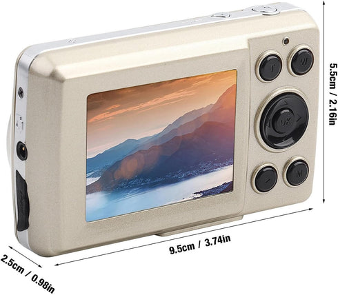 VINGVO 720P 2.4 inches 16MP 30FPS 32GB Mini Digital Camera, HD Compact Portable Camcorder with LCD Screen Support