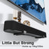 PUTORSEN Universal Dual Soundbar Wall Mount, Black, for Most Soundbars, Holds up to 33 lbs, Depth Adjustable 3.5”-6.1”
