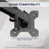 VIVO 75x75mm 100x100mm, PT-SD-VA01A Steel VESA Compatible Plate Mounting Kit, and Quick Release Removable VESA Bracket