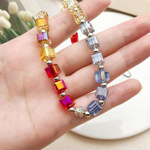 MOTOFITOOL Beaded Camera Wrist Strap Cute Digital Camera Charm Lanyard Phone Chain Keychain Beaded Phone Lanyard Bag