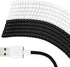 Frienda 10 Pcs Spiral Cable Protector, Data Cable Protective Sleeve for USB, Prevent Pets from Biting Cables (Black and